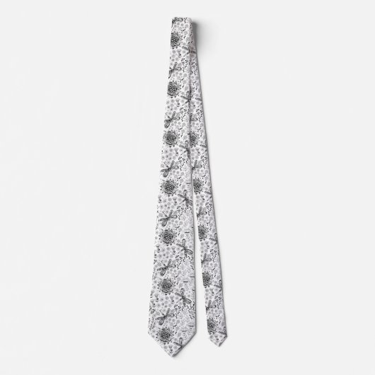 トンボと花 ネクタイ (正面)