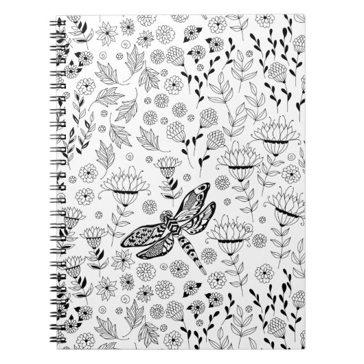 トンボと花 ノートブック (正面)