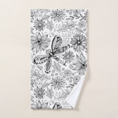 トンボと花 バスタオルセット (ハンドタオル)