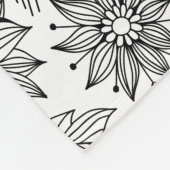 トンボと花 フリースブランケット (角)