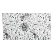 トンボと花 枕カバー (裏面-右)