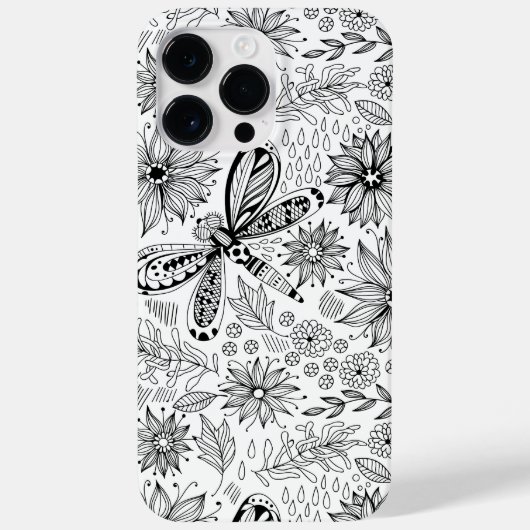 トンボと花 Case-Mate iPhoneケース (裏面)