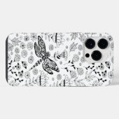 トンボと花 iPhoneケース (裏面横)