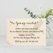 トンボと誕生日バルーン招待状 招待状 (スタンド正面)