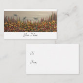 トンボと野の花 エンクロージャーカード (正面/裏面)