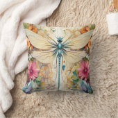 トンボと野草 クッション (ブランケット)