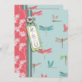 トンボによってはTYカード2が夢を見ます サンキューカード (正面/裏面)