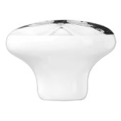 トンボに驚くタキシード猫 セラミックノブ (側面)