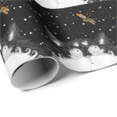 トンボに驚くタキシード猫 ラッピングペーパー (ロールコーナー)