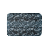 トンボのエレガントなティール（緑がかった色）の緑のダンス バスマット (正面)