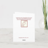 トンボのカップル カード (裏面)