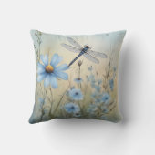 トンボのカリスマ |水彩ワイルドフラワー クッション (裏面)