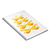 トンボのクリスマスツリーカラフルクリスマス昆虫 ノートブック (右側)