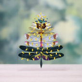 トンボのクリスマスツリー アクリルサイン (ニュートラル)