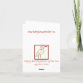 トンボのクリスマスツリー シーズンカード (裏面)