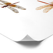 トンボのグラフィックアート ポスター (角)