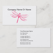 トンボのシルエットの名刺 名刺 (正面/裏面)