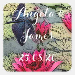 トンボのステッカー スクエアシール