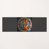 トンボのステンドグラス ヨガマット (正面(横))