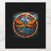 トンボのステンドグラス ワインラベル (シングルラベル)