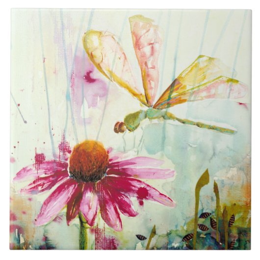 トンボのセラミックタイル/五徳(6"平方インチ) タイル (正面)