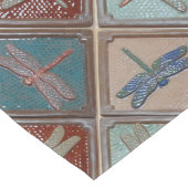 トンボのタイルがプリントされたテーブルランナー ロングテーブルランナー (コーナー)