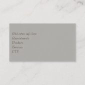 トンボのダンスの金ゴールドの名刺 名刺 (裏面)