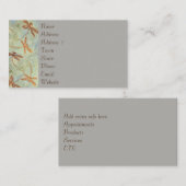 トンボのダンスの金ゴールドの名刺 名刺 (正面/裏面)