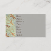 トンボのダンスの金ゴールドの名刺 名刺 (正面)