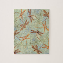 トンボのダンスの金ゴールド ジグソーパズル