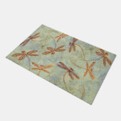 トンボのダンス金ゴールド ドアマット (アングル)