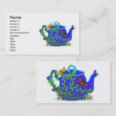 トンボのティーポットの名刺 名刺 (正面/裏面)