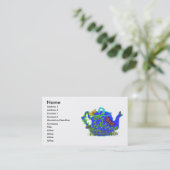 トンボのティーポットの名刺 名刺 (スタンド正面)