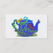 トンボのティーポットの名刺 名刺 (裏面)