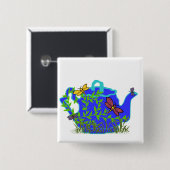 トンボのティーポットボタン 缶バッジ (正面&裏面)