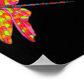 トンボのネオンルームアート ポスター (角)