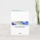 トンボのハッピーバースデーのカスタマイズ可能なカード カード (裏面)