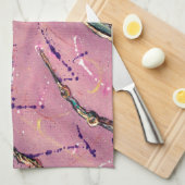 トンボのピンクのフィズ キッチンタオル (四つ折り)