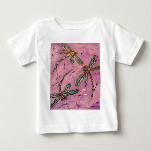トンボのピンクのフィズ ベビーTシャツ