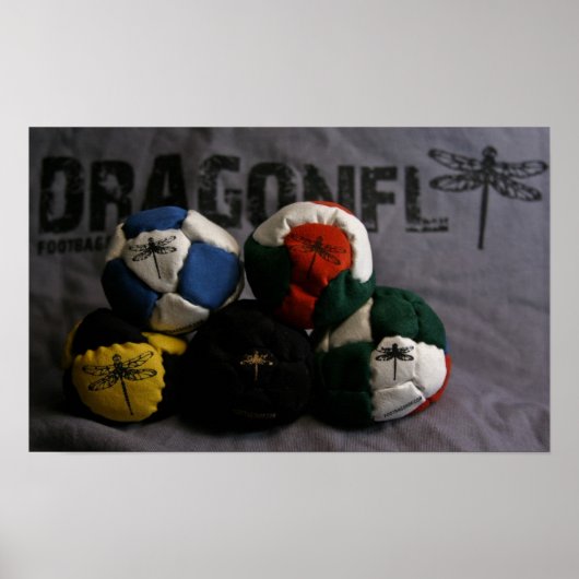 トンボのフットバッグポスター ポスター (正面)