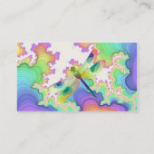 トンボのフラクタルのプロフィールカード 名刺 (裏面)