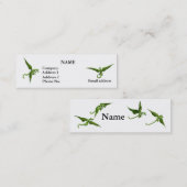 トンボのプロフィールカード スキニー名刺 (正面/裏面)