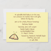 トンボのベビーシャワーの招待状 招待状 (裏面)