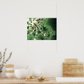 トンボのポスター（緑） ポスター (キッチン)