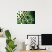 トンボのポスター（緑） ポスター (ホームオフィス)