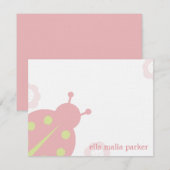 トンボのメモカード / 平型のサンキューカード ノートカード (正面/裏面)