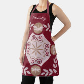 トンボのモザイクのタイルのパターンをパーソナライズ エプロン (インサイチュ)