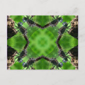 トンボの万華鏡のように千変万化するパターンの芸術の自然の郵便はがき ポストカード (正面)