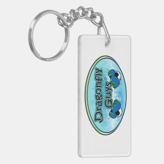 トンボの人のロゴKeychain キーホルダー (正面左)