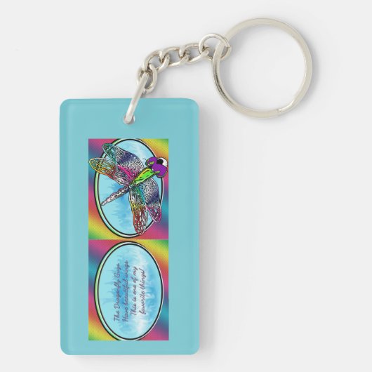 トンボの人のロゴKeychain キーホルダー (裏面)